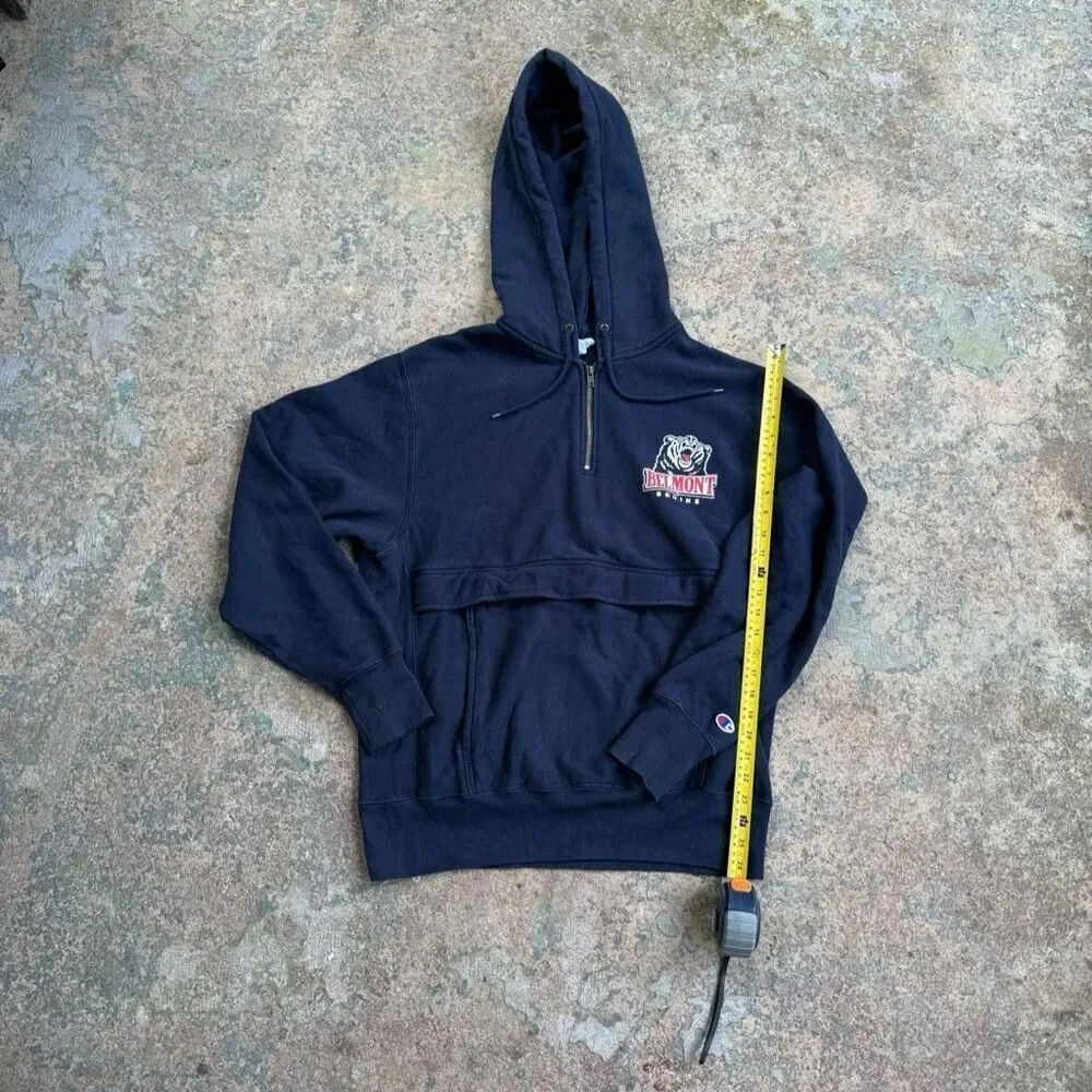 NCAA Belmont Bruins Quarter Zip Reverse Weave Y2K Hoodie